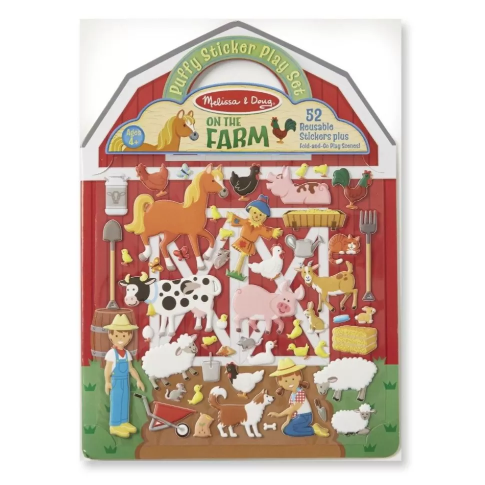 Melissa and Doug Tegne- & Malegrej<Aktivitetsbog Med Klistermaerker - Bondegarden