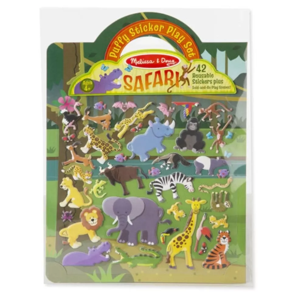 Melissa and Doug Tegne- & Malegrej<Aktivitetsbog Med Klistermaerker - Safari