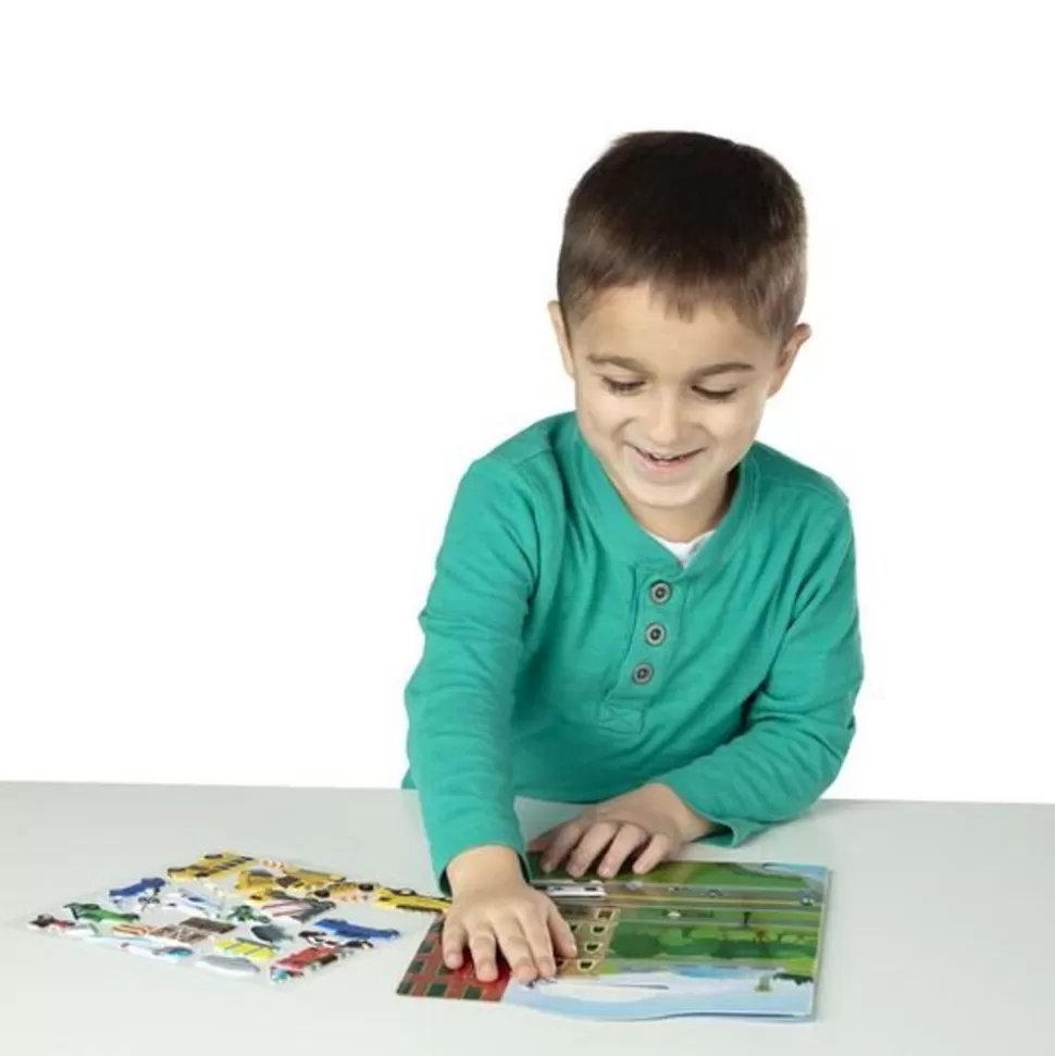 Melissa and Doug Tegne- & Malegrej<Aktivitetsbog Med Klistermaerker - Transportmidler