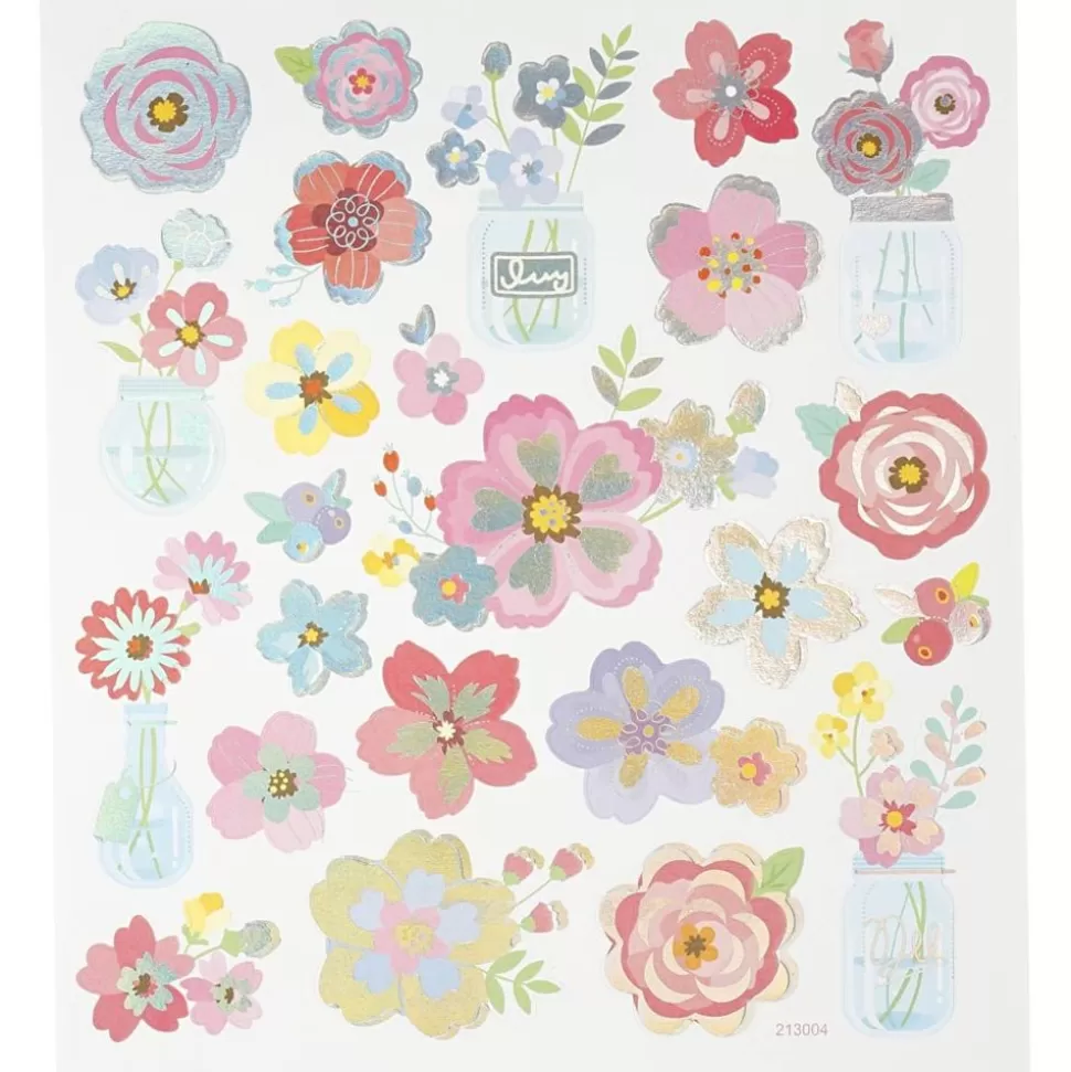 * Tegne- & Malegrej<Klistermaerker - Forarsblomster, 1 Ark