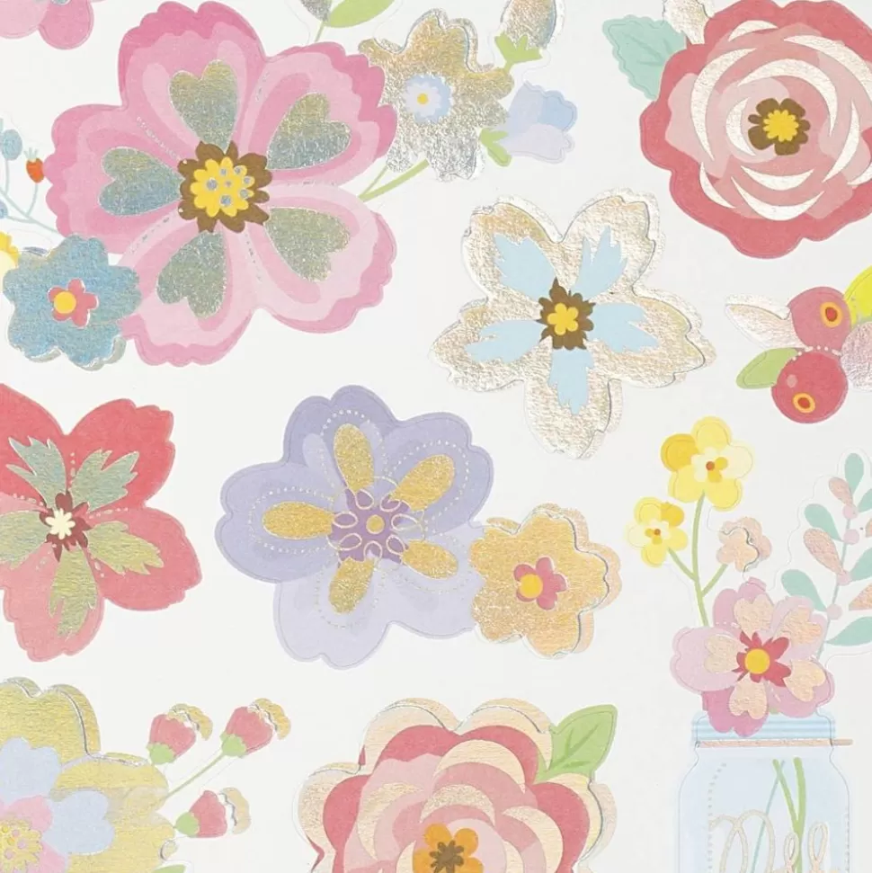* Tegne- & Malegrej<Klistermaerker - Forarsblomster, 1 Ark