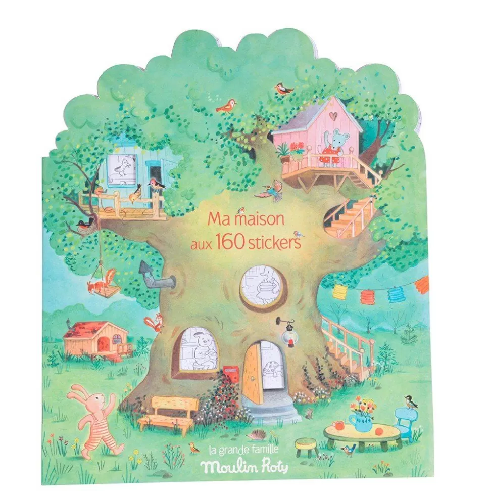 Moulin Roty Tegne- & Malegrej<Malebog 20 Sider, Inkl. 160 Klistermaerker
