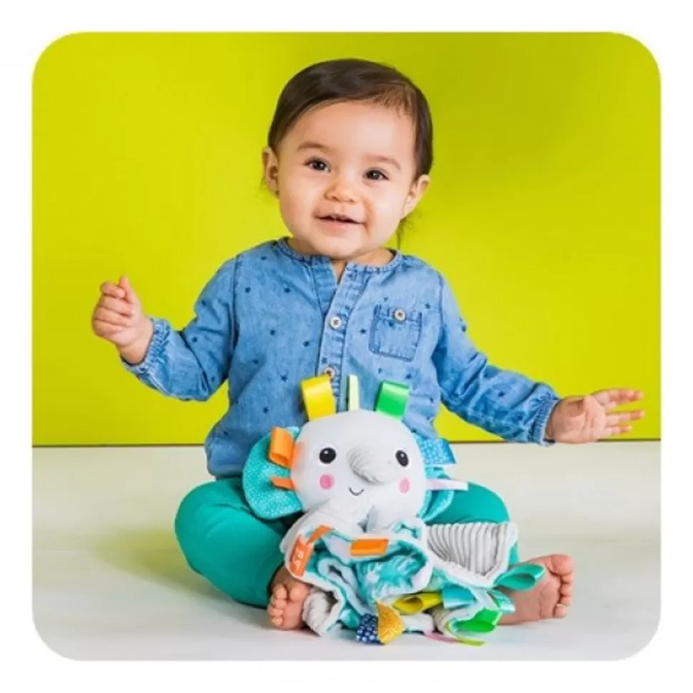 Bright Starts Bamser<Nusseklud Med Taggies - Elefant